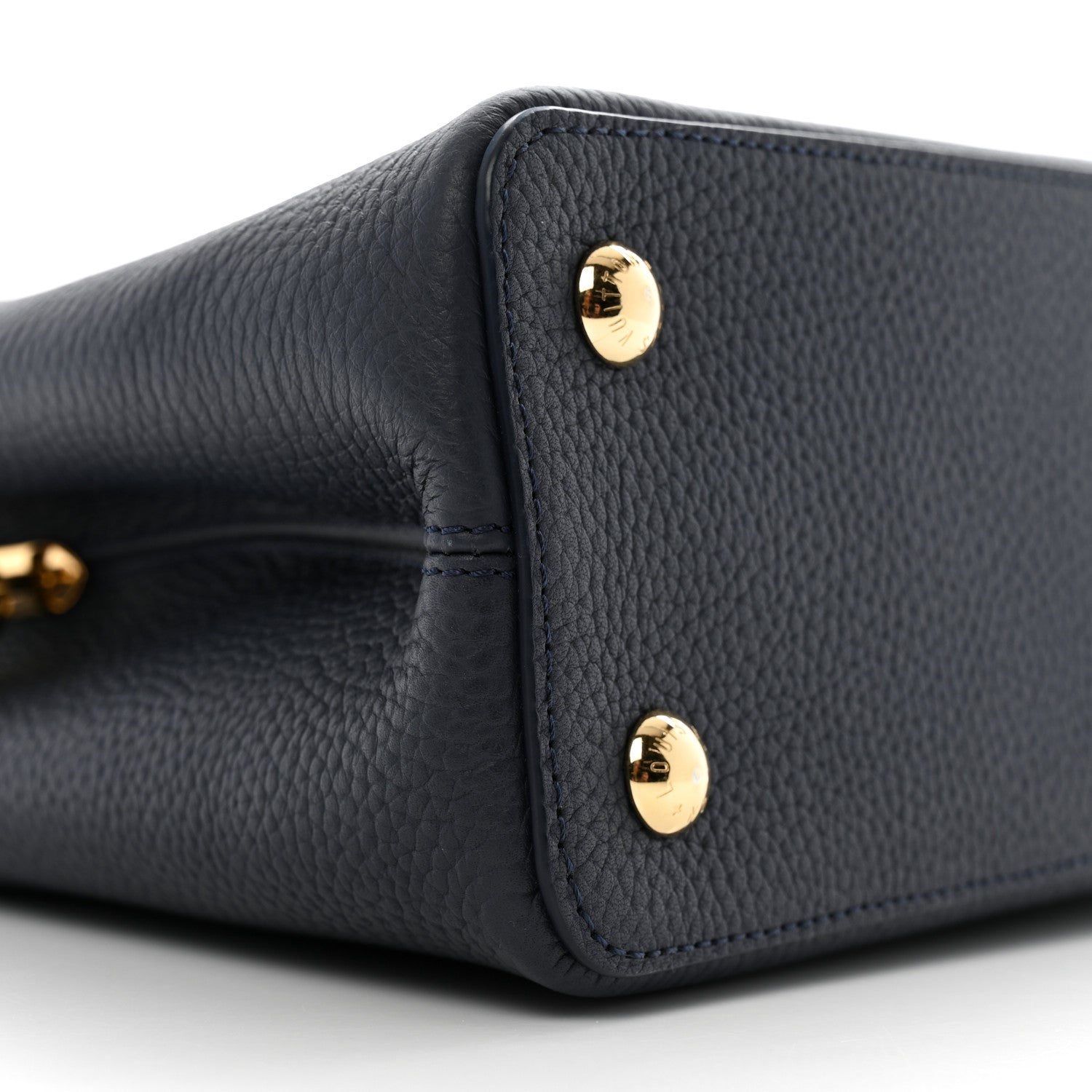 Louis Vuitton Taurillon Capucines PM Navy 8 of 10