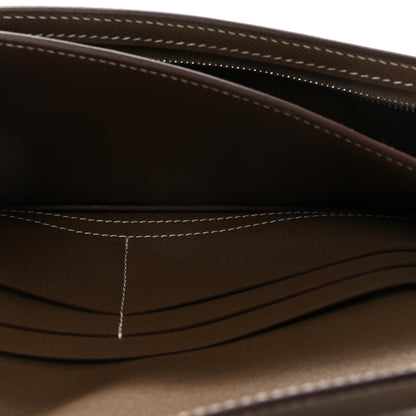 Hermes Madame Calfskin Kelly Pocket Long Wallet Etoupe 5 of 7