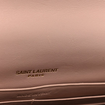 Saint Laurent Smooth Calfskin Classic Monogram Kate Tassel Chain Wallet Pale Pink 12 of 29