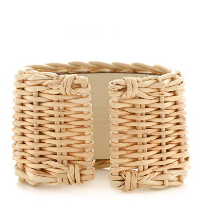 Hermes Wicker Swift Medor Picnic Cuff Bracelet T3 Nata 3 of 7