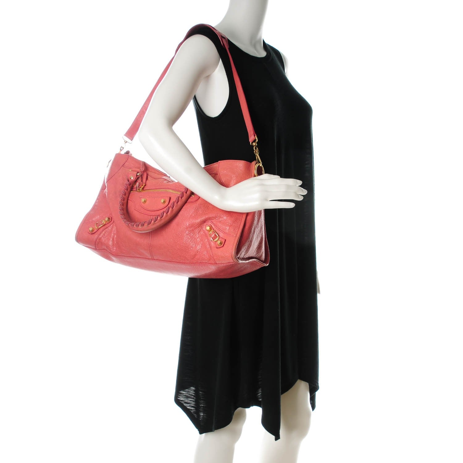 Balenciaga Agneau Giant 12 Gold Hardware Part Time Rose Bombon Raspberry 2 of 11