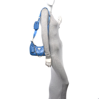 Prada Nappa Soft Padded Re-Edition 2005 Shoulder Bag Pervinca 2 of 10