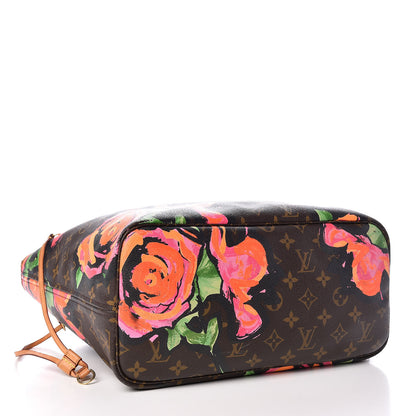 Louis Vuitton Monogram Roses Neverfull MM 4 of 21