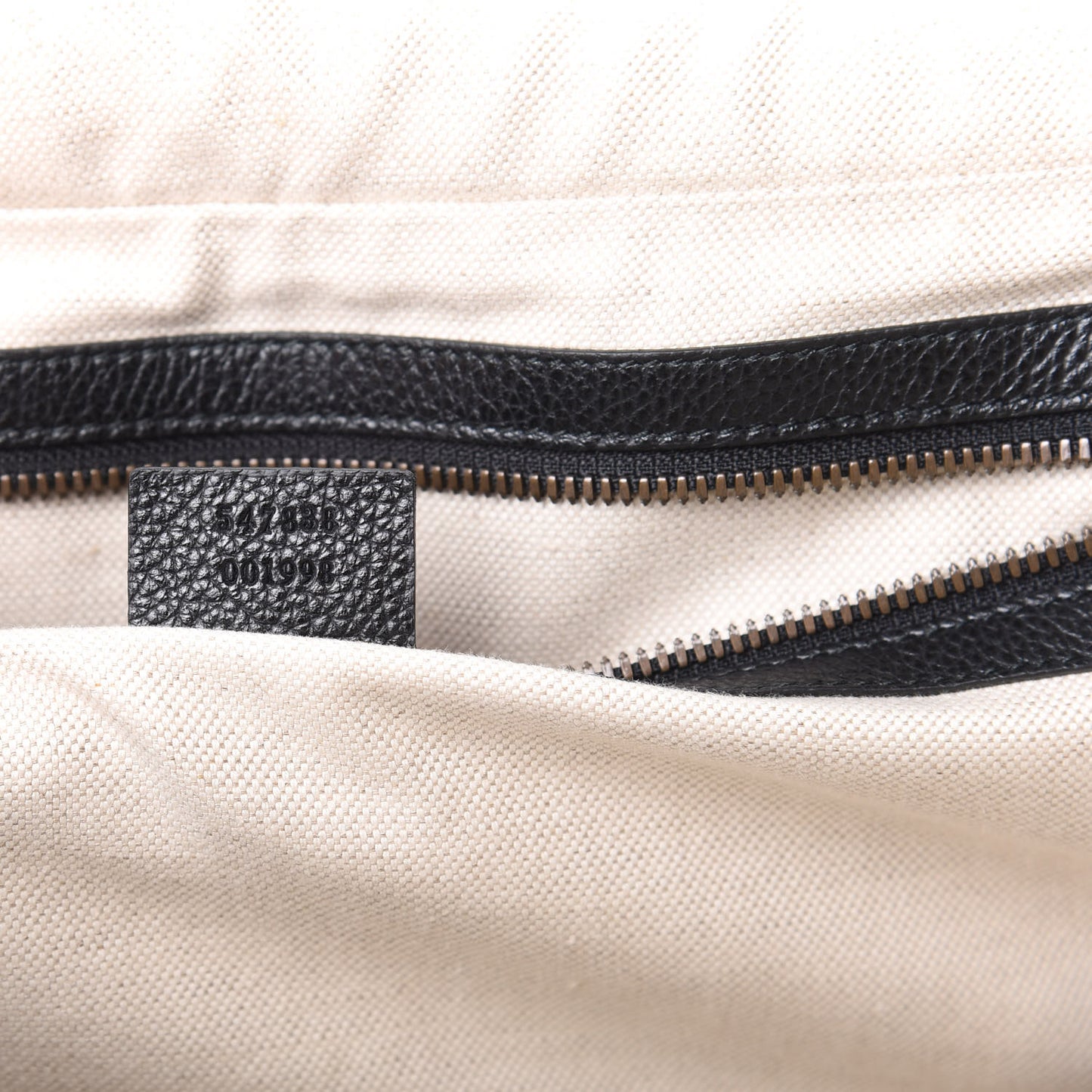 Grained Calfskin Logo Duffle Bag Black
