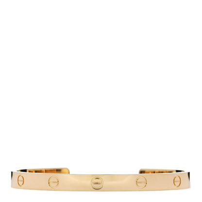 Cartier 18K Yellow Gold LOVE Cuff Bracelet 20 1 of 4