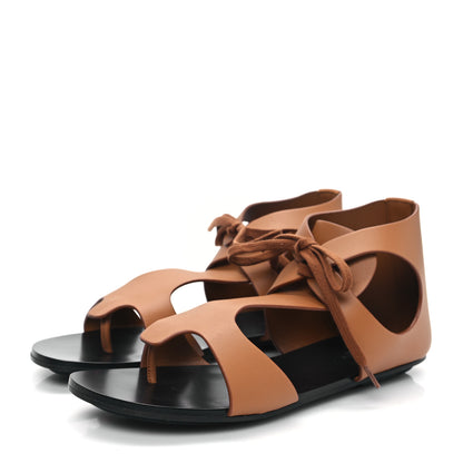 Hermes Calfskin Womens Galates Sandals 39 Naturel 3 of 10