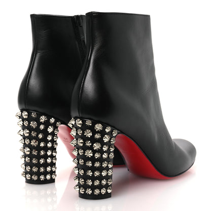Christian Louboutin Smooth Calfskin Suzi Folk 85 Ankle Boots 38 Black 5 of 10