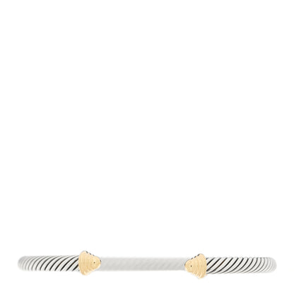 David Yurman Sterling Silver 14K Yellow Gold 5mm Cable Classics Bracelet 1 of 3