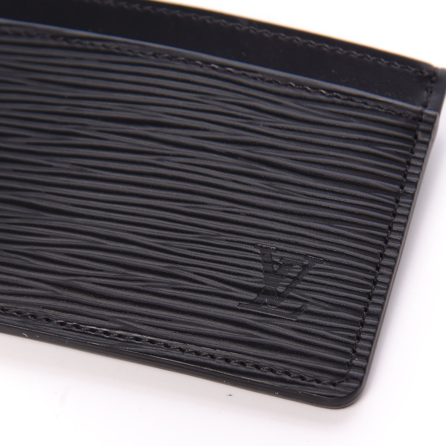 Louis Vuitton Epi Card Holder Black 8 of 10