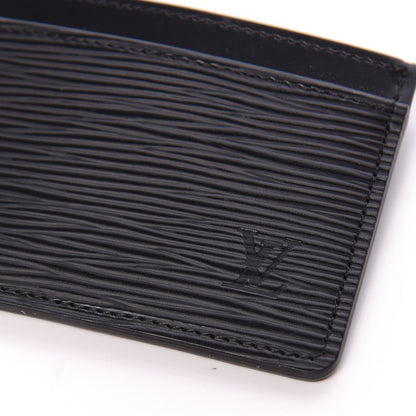 Louis Vuitton Epi Card Holder Black 8 of 10