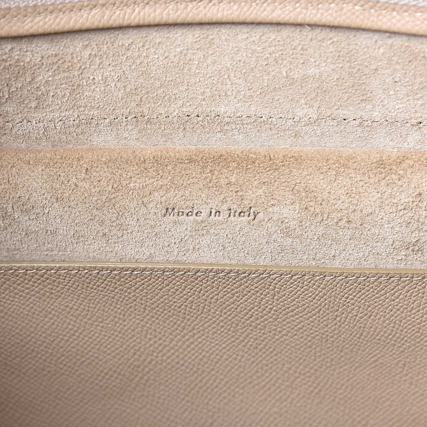 Grained Calfskin Micro Belt Bag Light Taupe