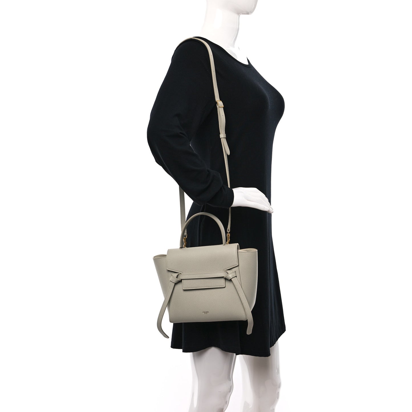 Grained Calfskin Nano Belt Bag Jade