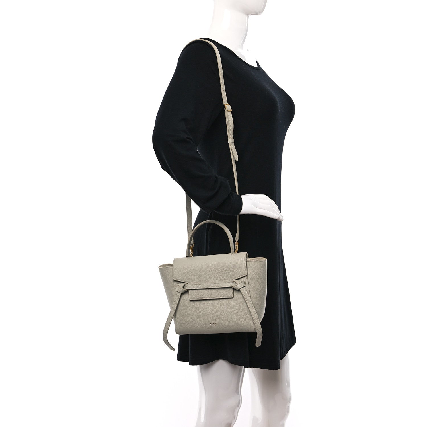 Celine Grained Calfskin Nano Belt Bag Jade 2 of 11