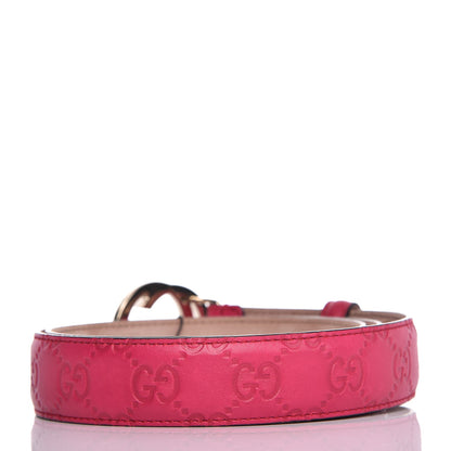 Gucci Guccissima Interlocking G Belt 85 34 Pink 3 of 7