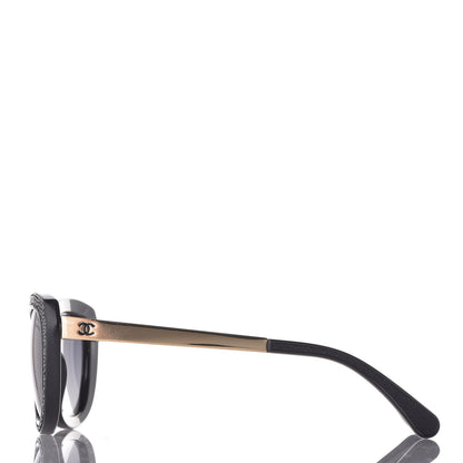 Chanel Stingray CC Polarized Sunglasses 6046-Q Black 2 of 8