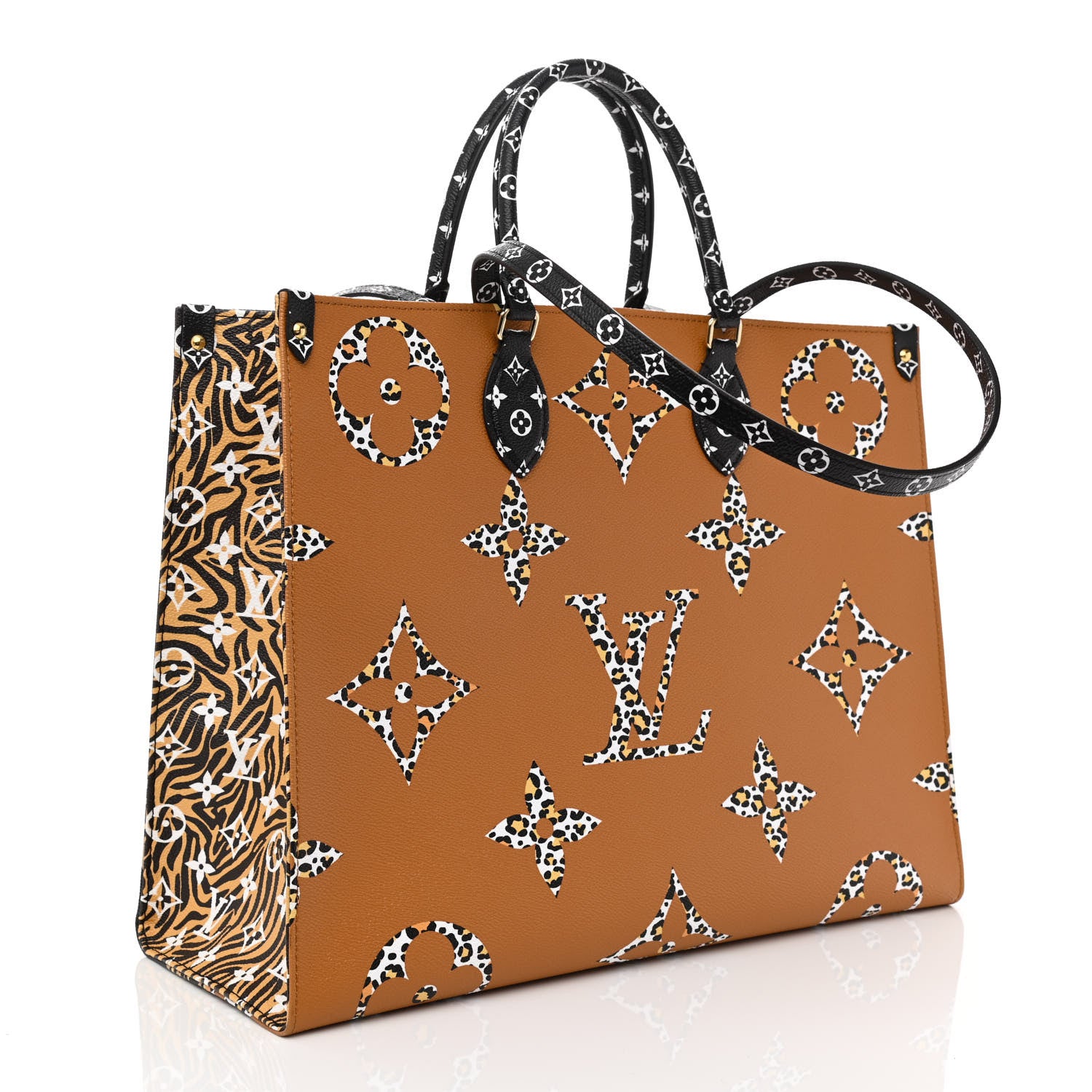 Louis Vuitton Monogram Giant Jungle Onthego GM Black 3 of 8
