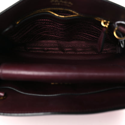 Prada City Calf Colorblock Bibliotheque Shoulder Bag Fucco Granat 5 of 9