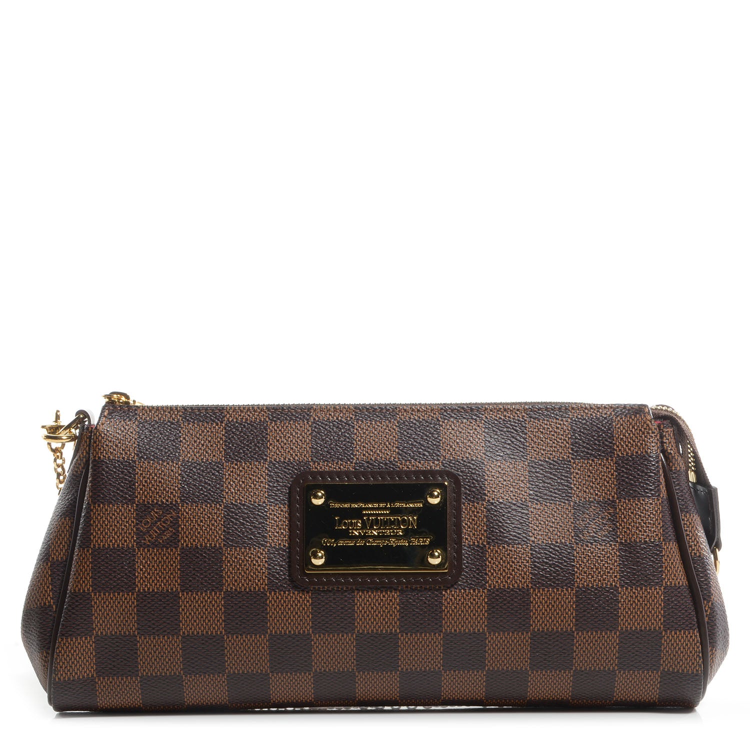 Louis Vuitton Damier Ebene Eva Clutch 1 of 8