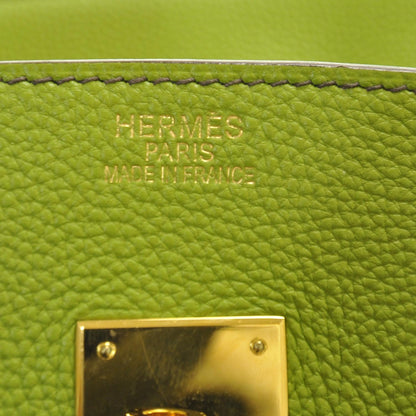 Hermes Togo Birkin 35 Vert Anis 8 of 8