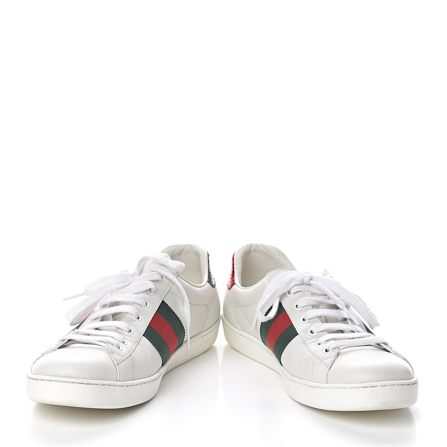 Miro Soft Calfskin Laminated Ayers Web Bee Embroidered Mens Ace Sneakers 9 White Red Flame Green