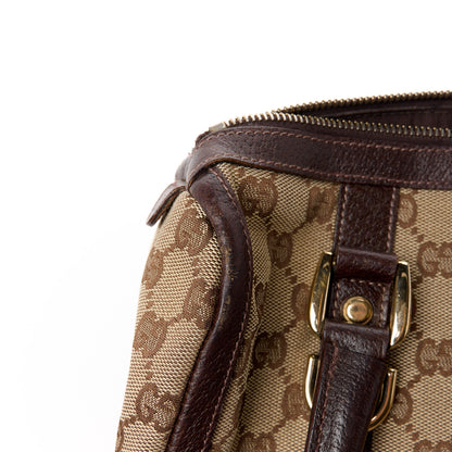 Gucci Monogram Small Abbey Boston Dark Brown 13 of 15