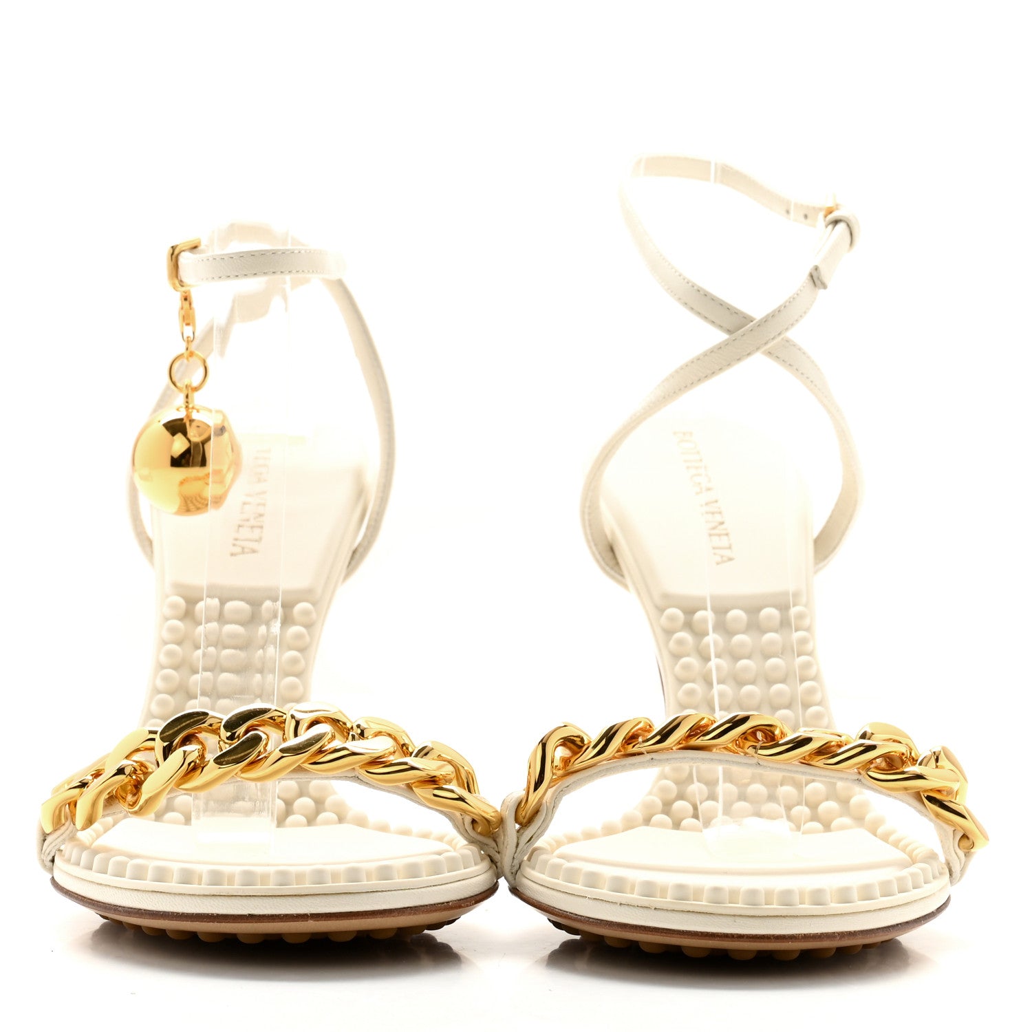 Bottega Veneta Lambskin Dot 90mm Sandals 36 String 2 of 9