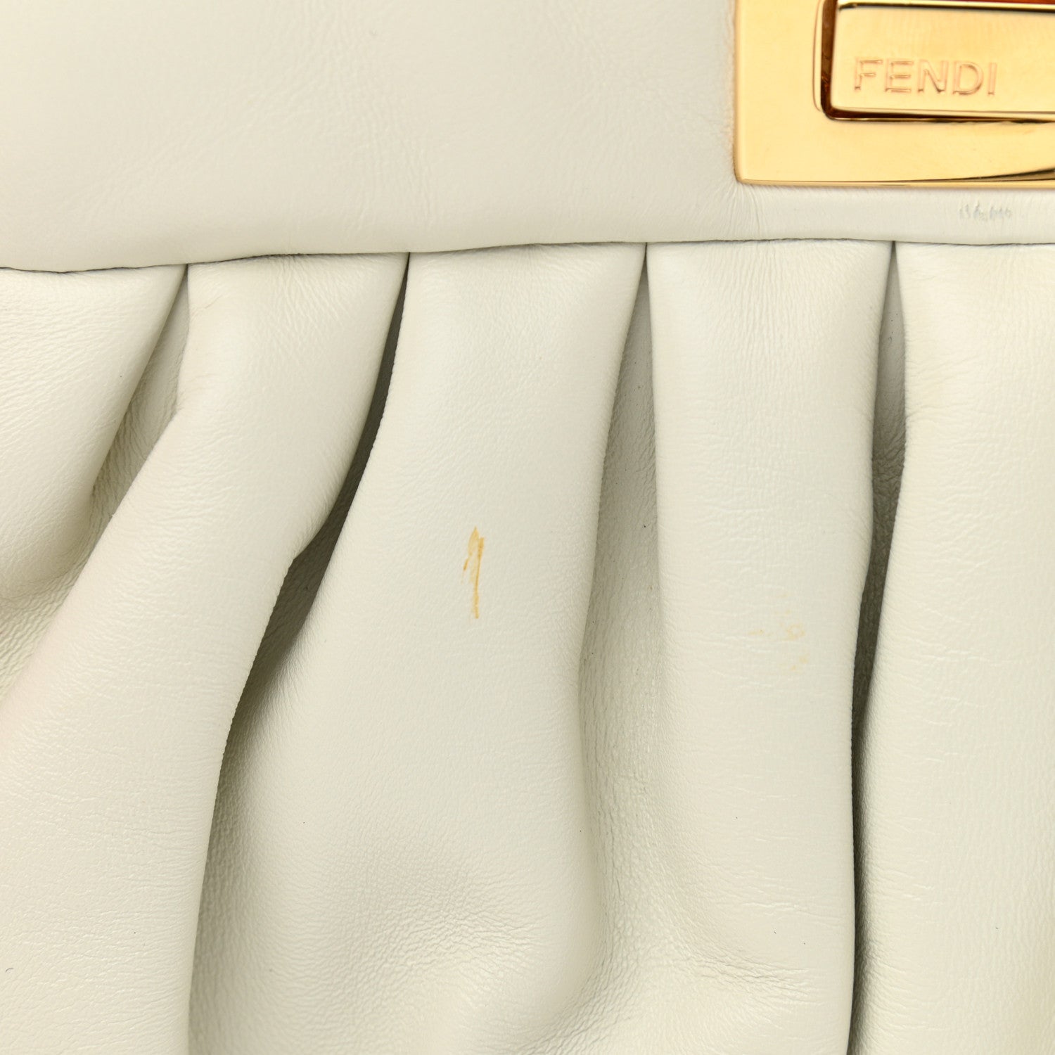 Fendi Shiny Nappa Small Peekaboo Click Bag White 10 of 11