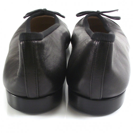Chanel Patent Leather Tip Ballerina Flats 35.5 Black 4 of 10