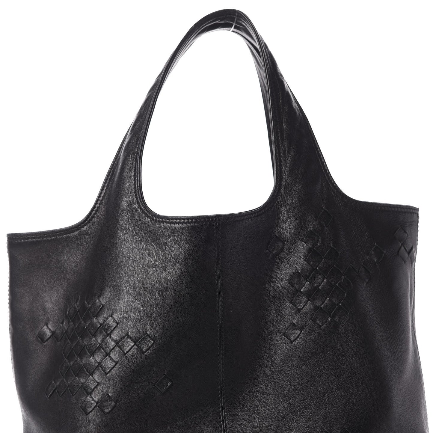 Nappa Intrecciato Perforated Regent Tote Black