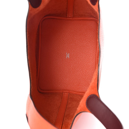 Hermes Taurillon Clemence Picotin Lock 22 MM Orange Poppy 5 of 10