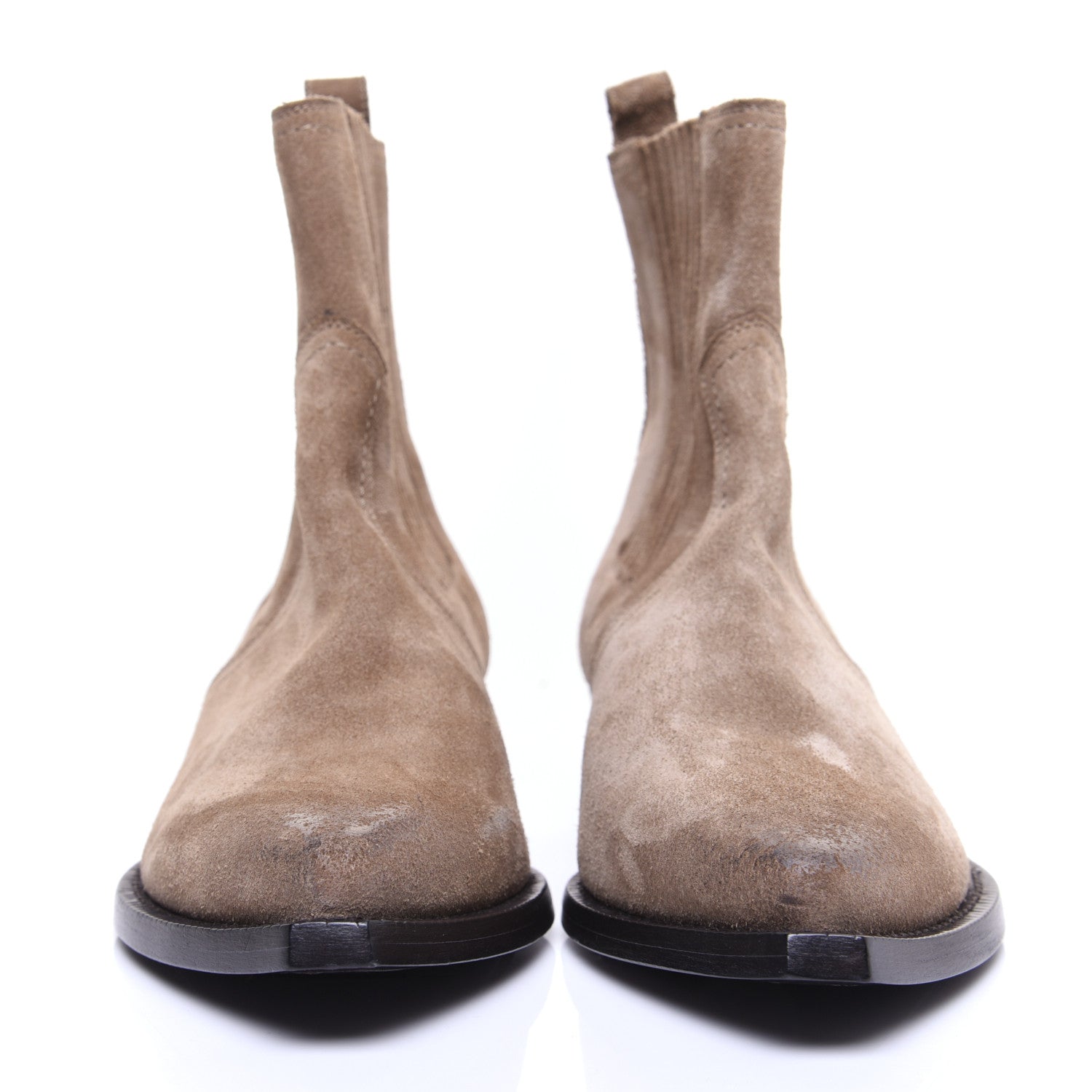 Saint Laurent Suede West Chelsea Boots 36 Sigaro 2 of 10