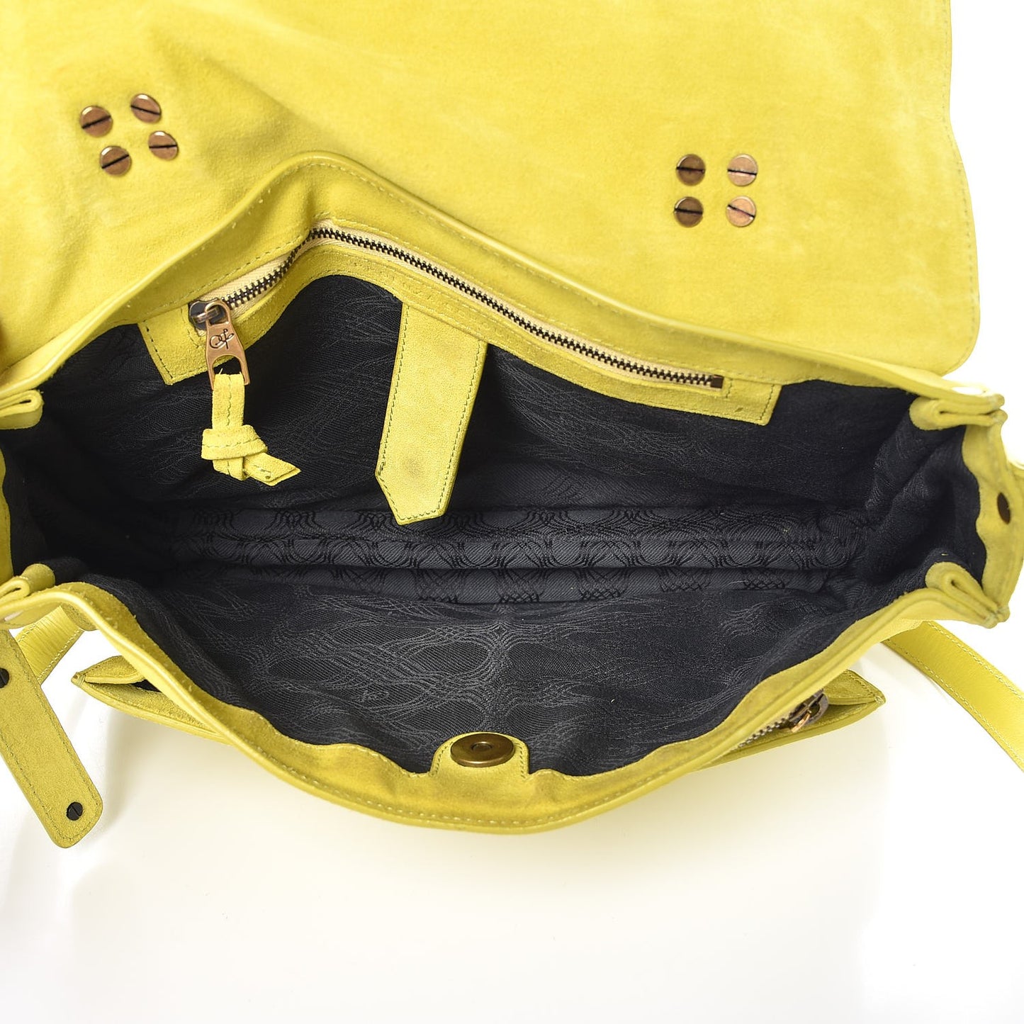 Suede Medium PS1 Satchel Citron