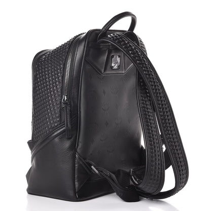 MCM Duke Tantris Embossed Medium Backpack Black 3 of 9