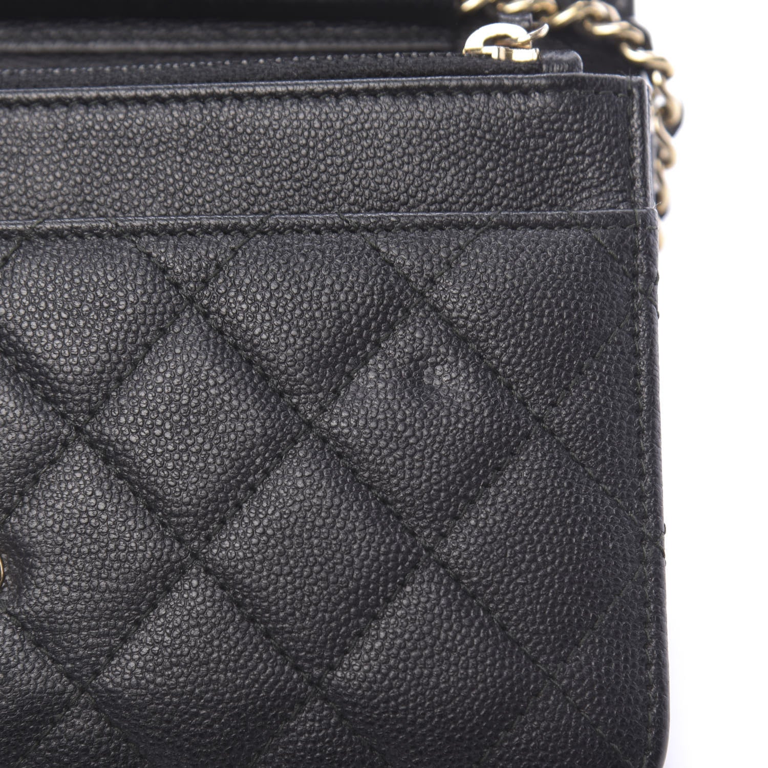 Chanel Caviar Quilted Boy Wallet On Chain WOC Black 11 of 14