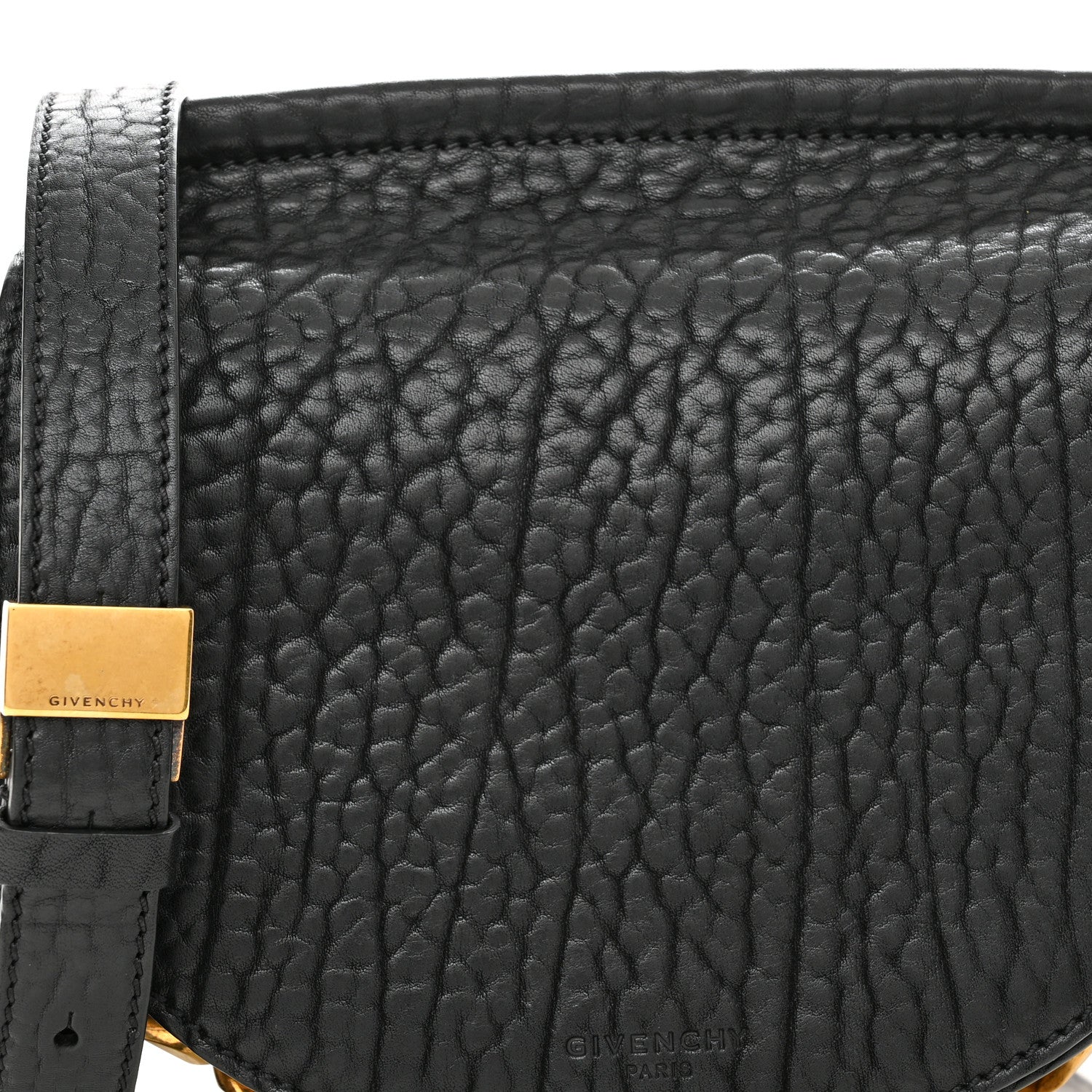 Givenchy Bullhide Mini Infinity Saddle Bag Black 8 of 10