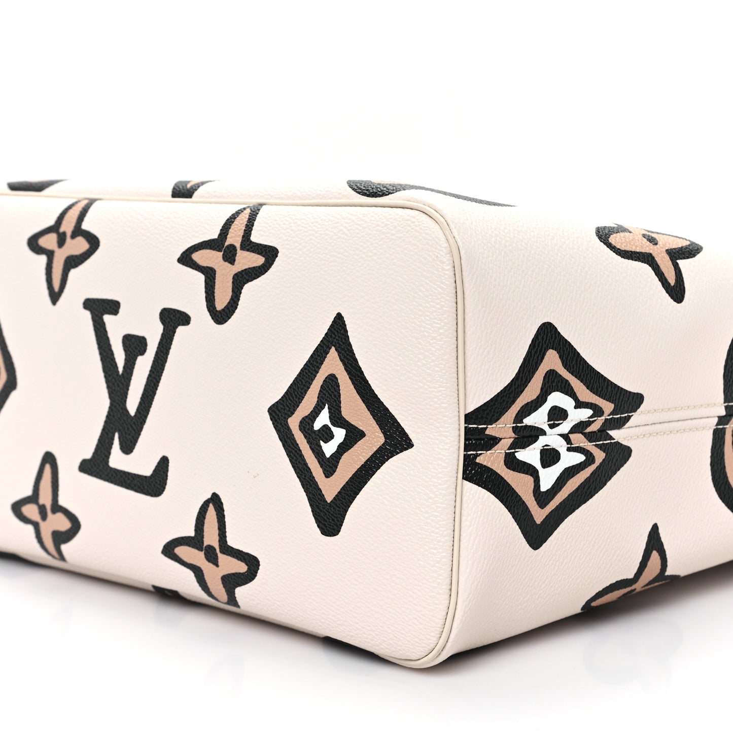 Monogram Giant Wild at Heart Neverfull MM Creme