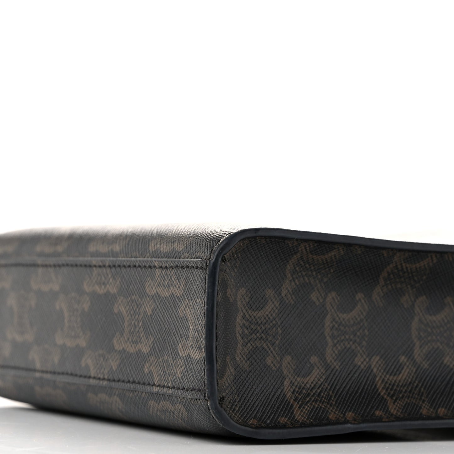 Triomphe Canvas Calfskin Mini Vertical Cabas Tan