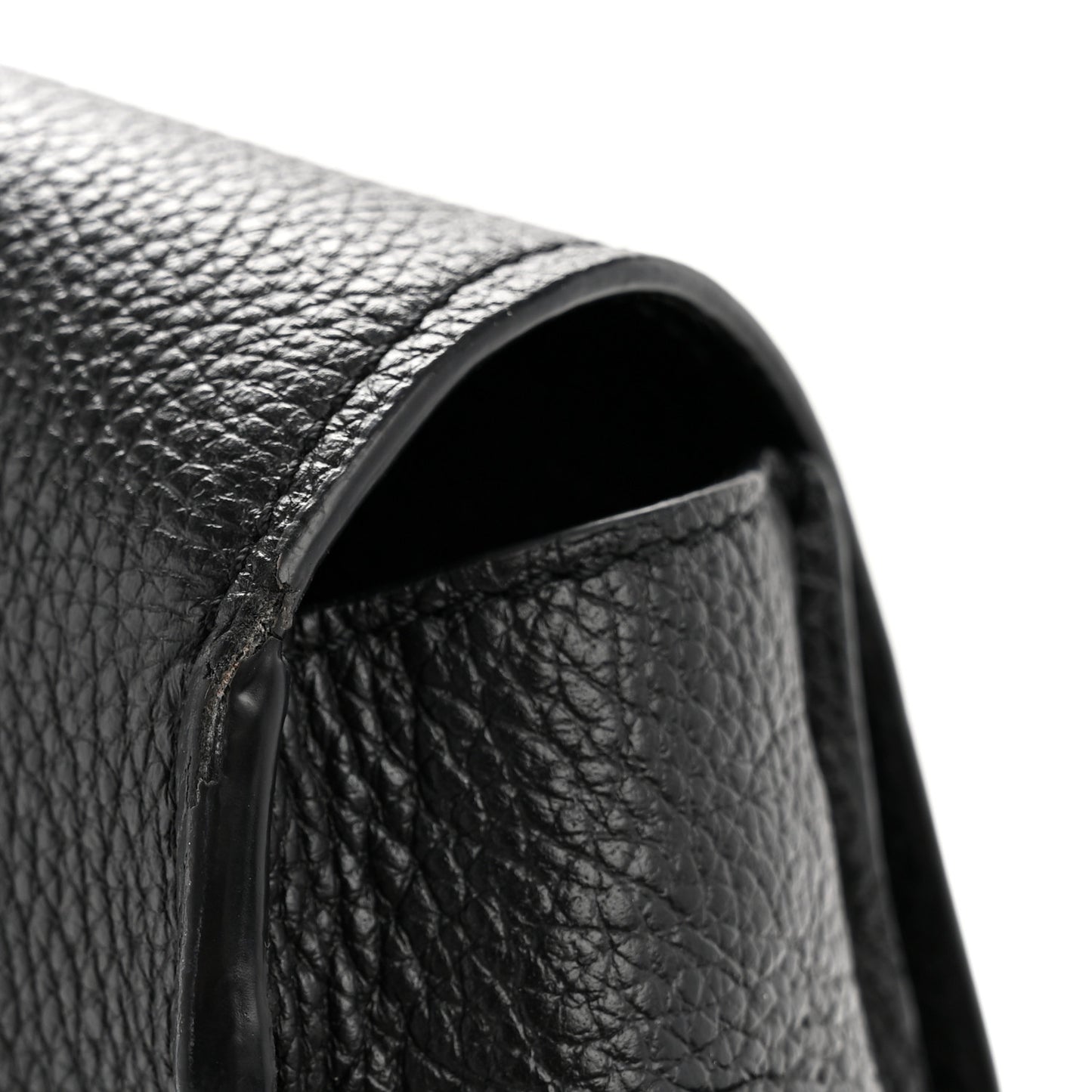 Calfskin Medium Marcie Round Crossbody Bag Black