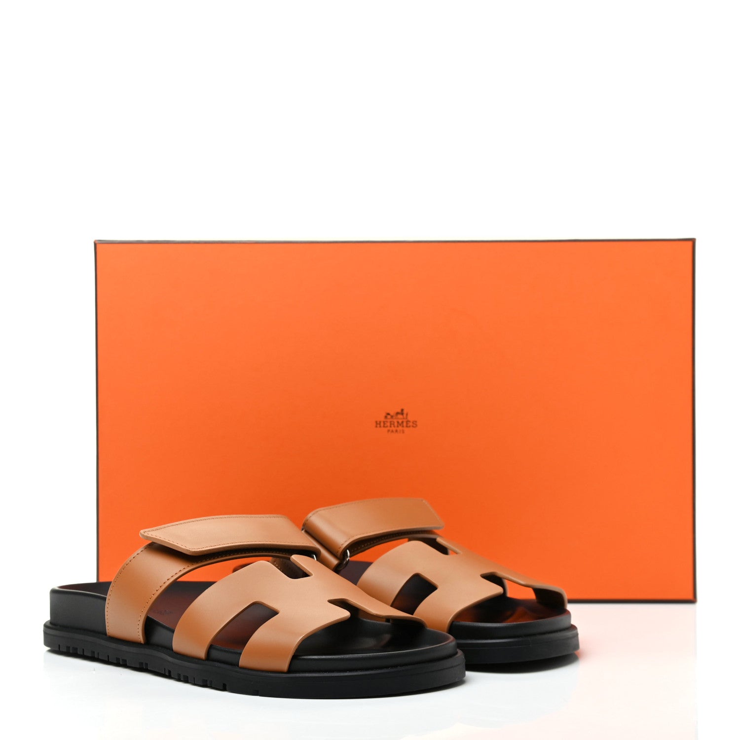 Hermes Calfskin Womens Chypre Sandals 37 Naturel 10 of 10