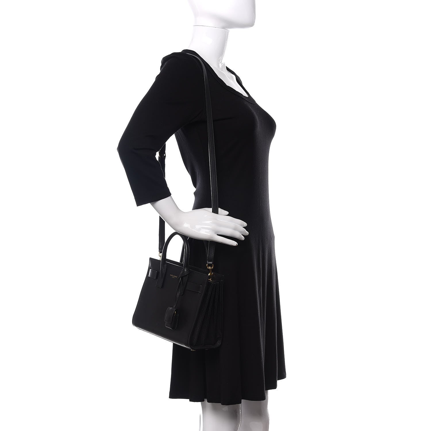 Saint Laurent Calfskin Nano Sac de Jour Black 2 of 9