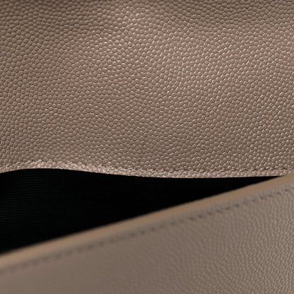 Saint Laurent Grain De Poudre Uptown Pouch Dark Beige 8 of 9