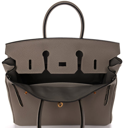 Hermes Togo Birkin 25 Gris Tourterelle 18 of 35