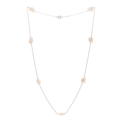Tiffany Platinum Freshwater Cultured Pearl 6-7mm Elsa Peretti Pearls By The Yard Necklace 3 of 5