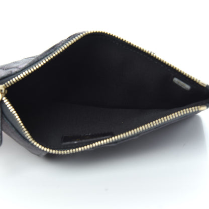 Chanel Iridescent Caviar Quilted Classic Flat Wallet Pouch Black 5 of 8