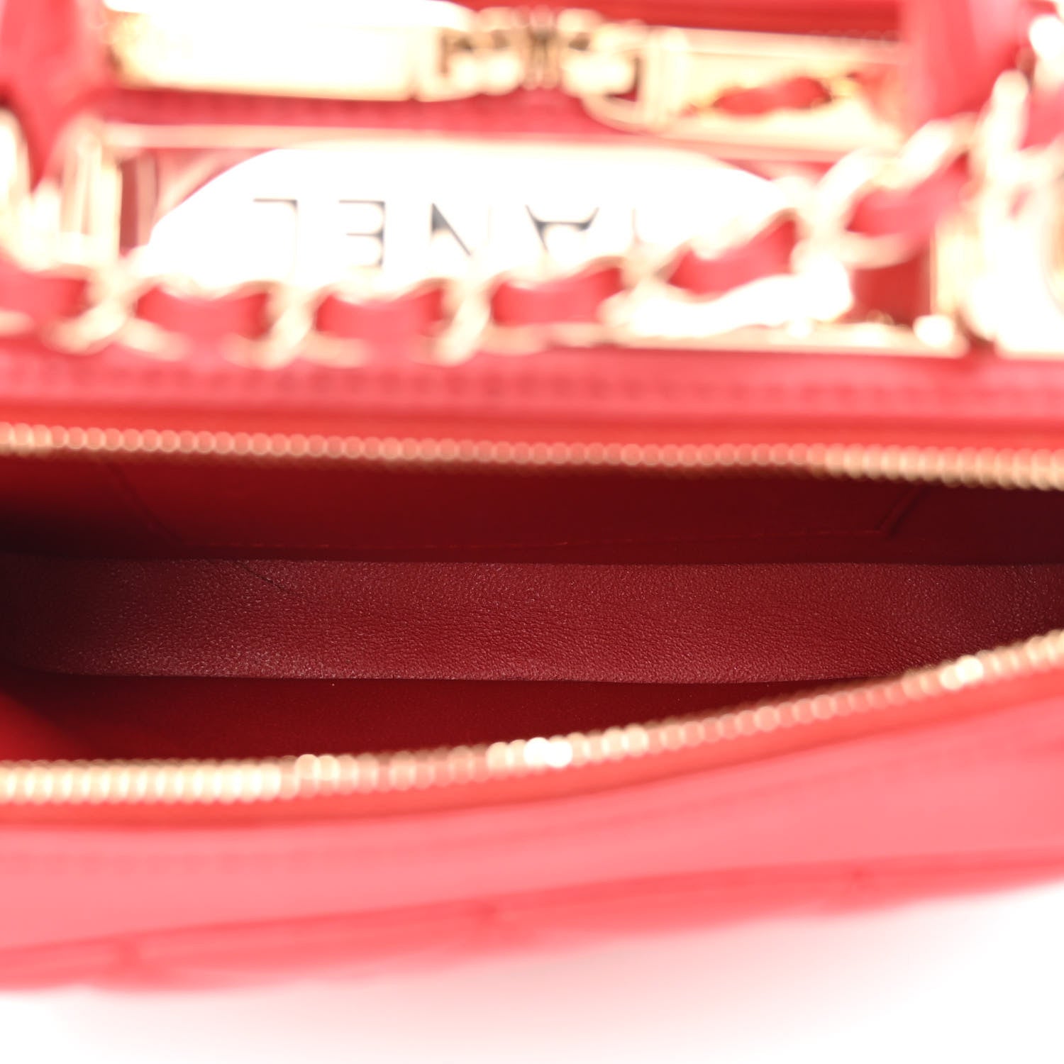 Chanel Lambskin Quilted Small Trendy CC Bowling Bag Red 6 of 13