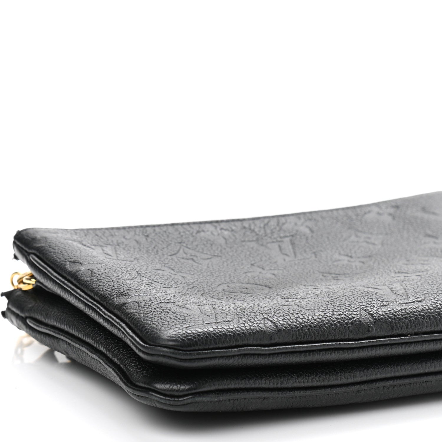 Louis Vuitton Empreinte Double Zip Pochette Black 10 of 12