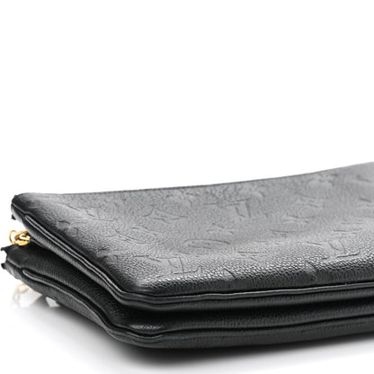 Louis Vuitton Empreinte Double Zip Pochette Black 10 of 12