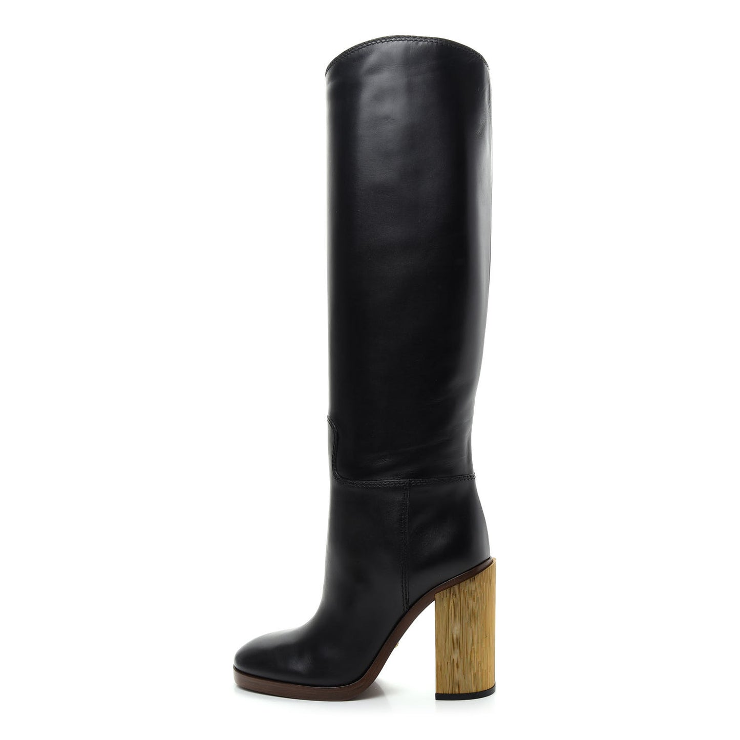 Calfskin Knee High Lifford Boots 37 Black