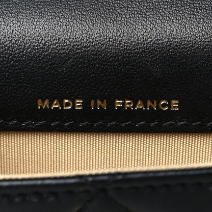 Chanel Lambskin Quilted Pearl Crush Clutch With Chain Black 7 of 12