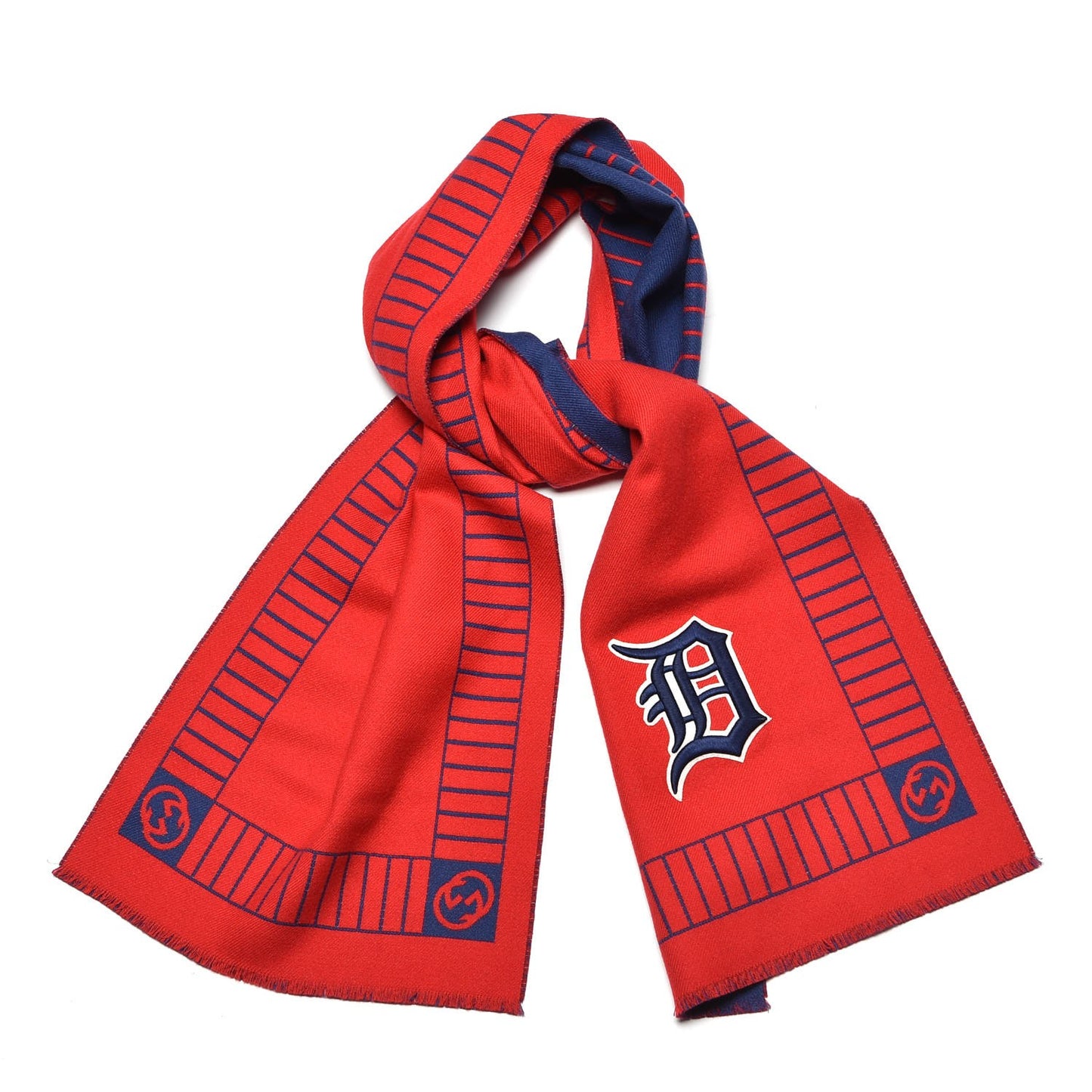 X MLB Wool Detroit Tigers Patch Crew Scarf Fiamma